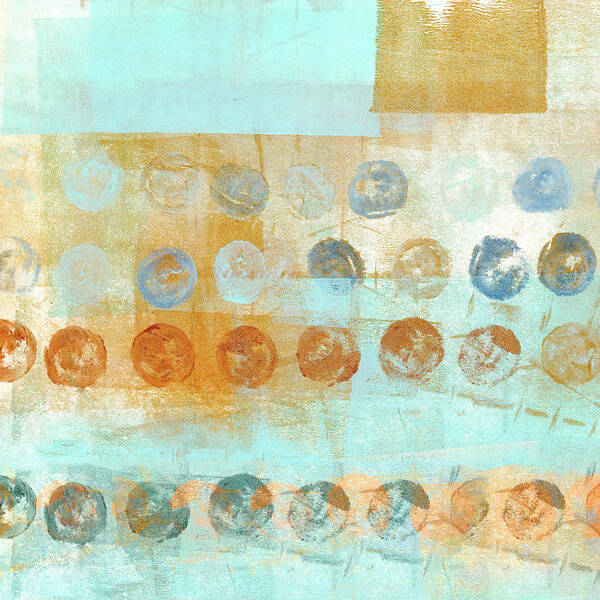 Marbles Art Print featuring the mixed media Marbles Found Number 2 by Carol Leigh
