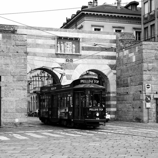 Milan Art Print featuring the photograph Milan Trolley 5b by Andrew Fare