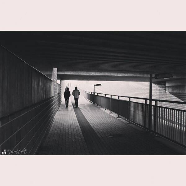 Streetphotography Art Print featuring the photograph #monochrome #canoneos1000d by Mandy Tabatt