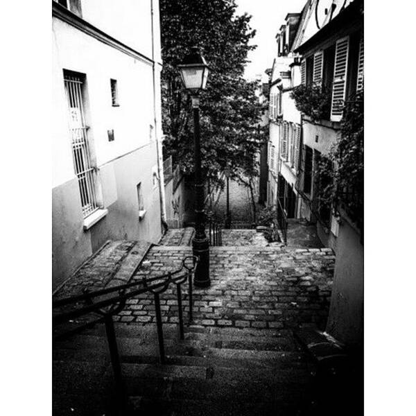 Beautiful Art Print featuring the photograph Montmartre Steps by Georgia Clare