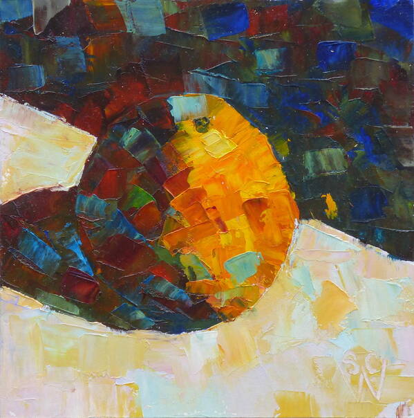 Oil Painting Art Print featuring the painting Mosaic Citrus by Susan Woodward