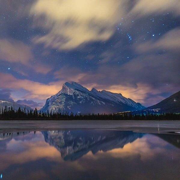Mount Rundle Art Print featuring the photograph Mount Rundle Canada by Andy Bucaille