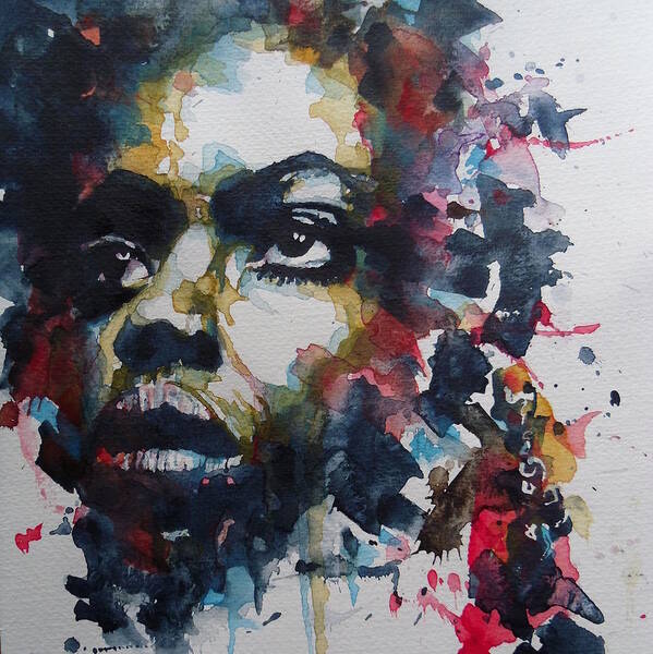 Nina Simone Art Print featuring the painting My Baby Just Cares For Me by Paul Lovering