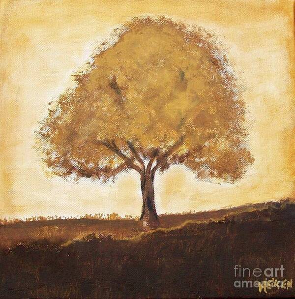 Painting Art Print featuring the painting My Tree by Marsha Heiken