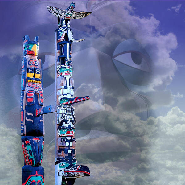 Totems Art Print featuring the photograph Native Ghosts by Jeff Burgess