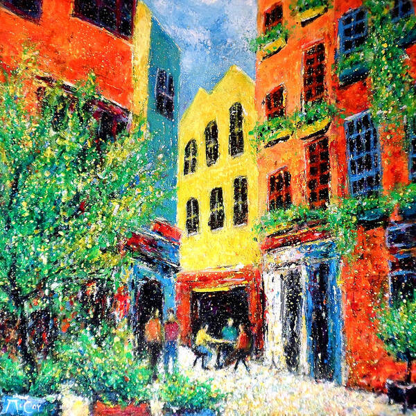 Neal's Yard Art Print featuring the painting Neal's Yard London by K McCoy