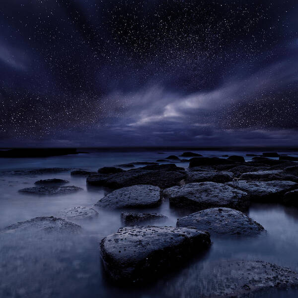 Night Art Print featuring the photograph Night enigma by Jorge Maia