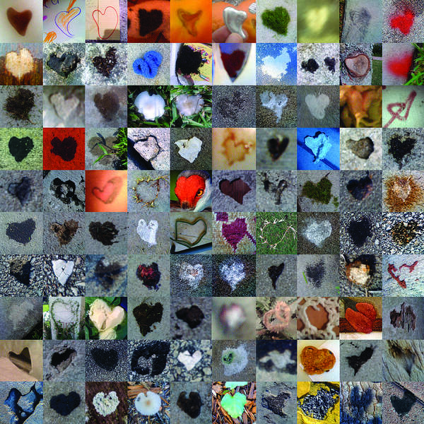 Heart Images Art Print featuring the photograph One Hundred and One Hearts by Boy Sees Hearts