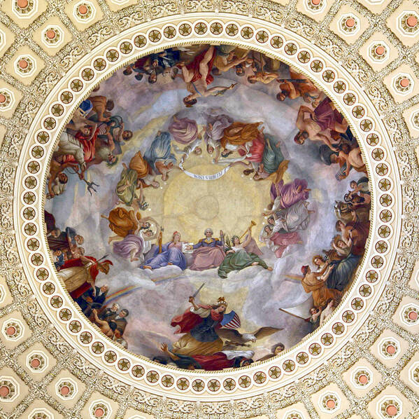 The Apotheosis Of Washington Art Print featuring the photograph One of the Few by Mitch Cat