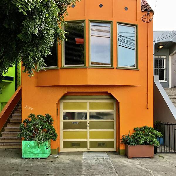  Art Print featuring the photograph Orange House by Julie Gebhardt