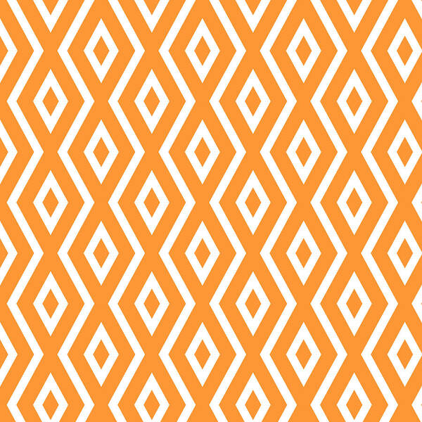 Orange Art Print featuring the mixed media Orange Diamond Pattern by Christina Rollo