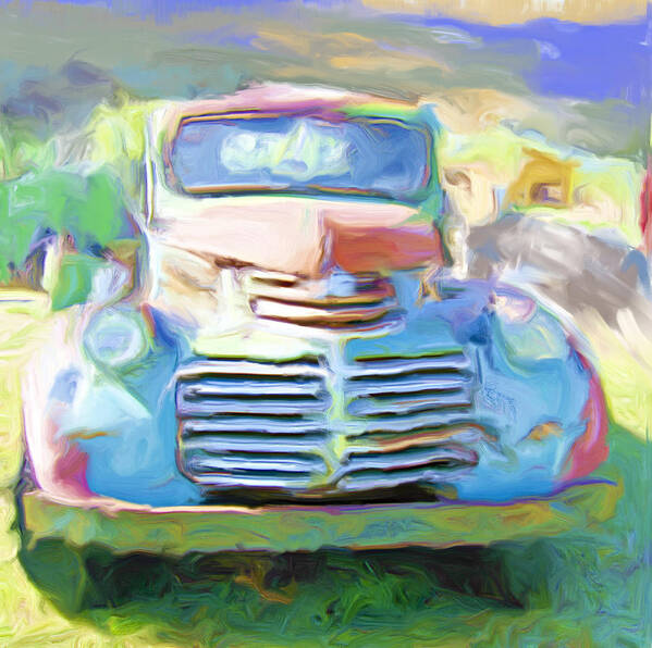 Truck Art Print featuring the painting Painted by Lou Novick