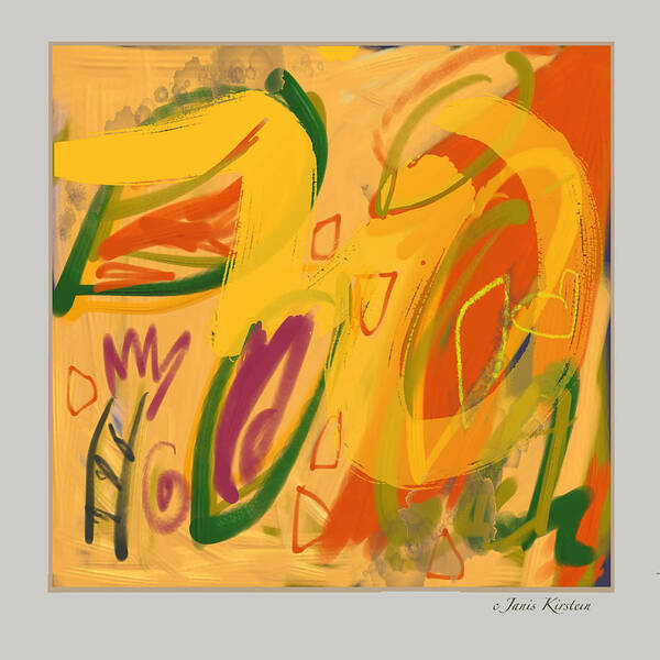 Perfect Peace Art Print featuring the digital art Perfect Peace by Janis Kirstein