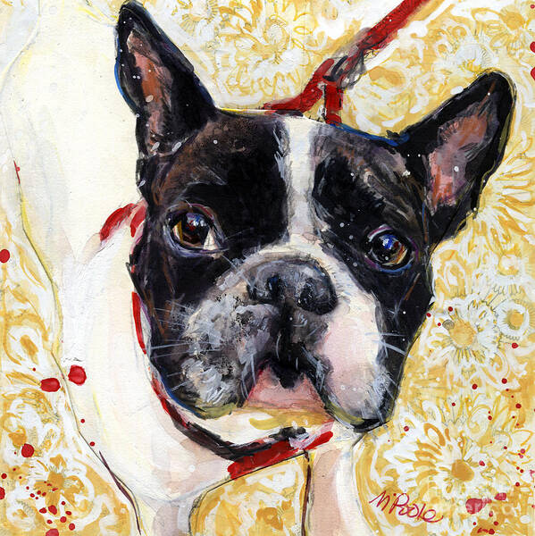 French Bulldog Art Print featuring the painting Pie and I by Molly Poole
