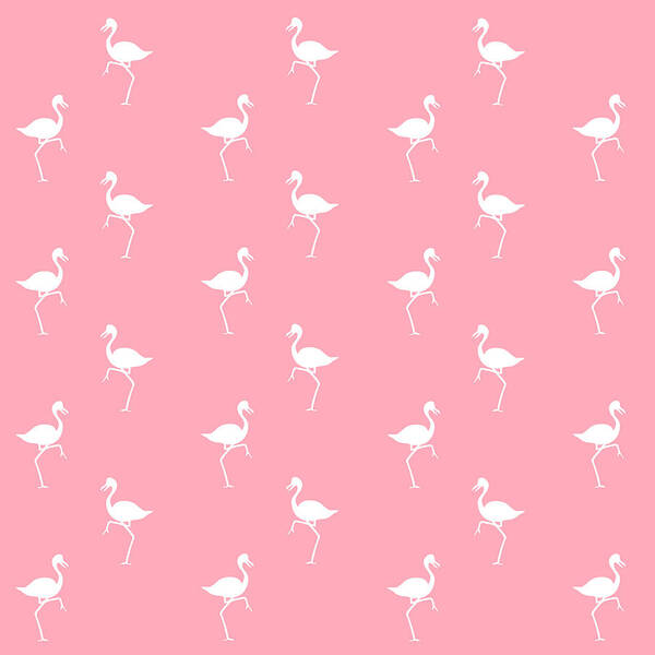 Flamingo Art Print featuring the mixed media Pink Flamingos Pattern by Christina Rollo