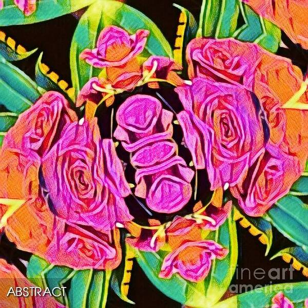 Roses Art Print featuring the photograph Pink roses by Steven Wills