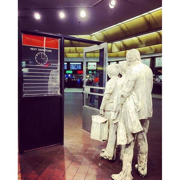 Statues Art Print featuring the photograph Port Authority #busstation #newyorkcity by Joan McCool