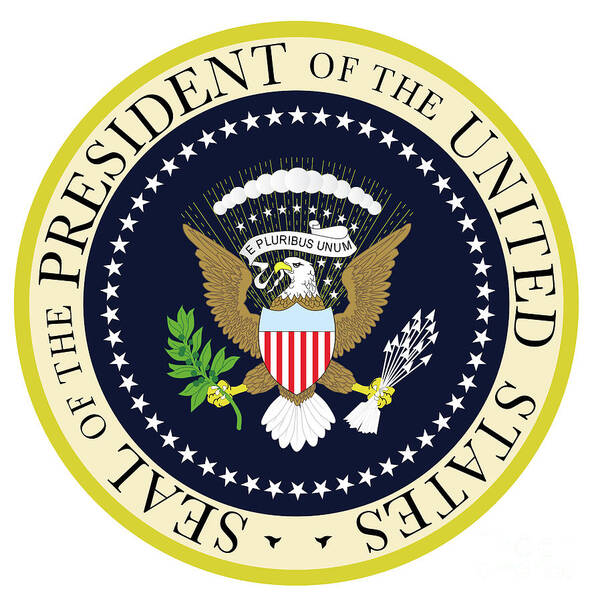 Presidential Art Print featuring the digital art Presedent Seal by Bigalbaloo Stock