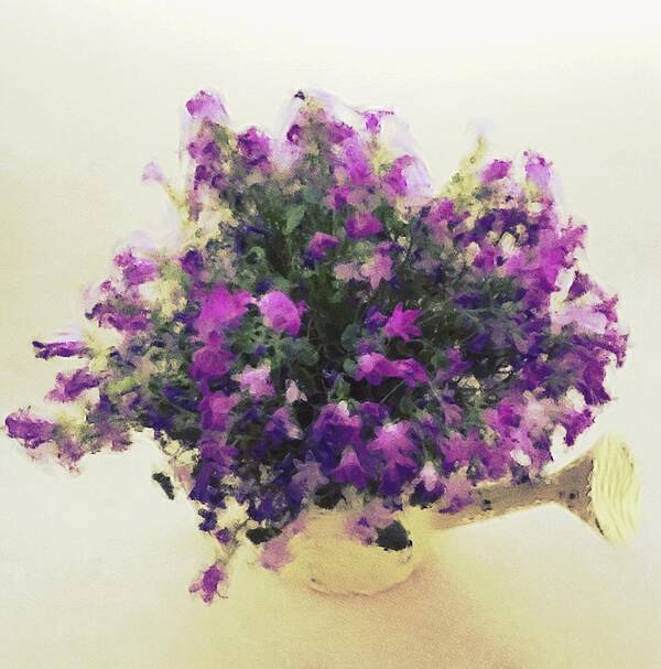 Purple Art Print featuring the photograph Purple Flowers by Kate Hannon