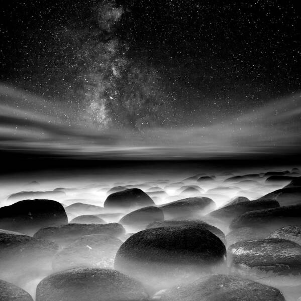 Night Art Print featuring the photograph Quest for the unknown #1 by Jorge Maia