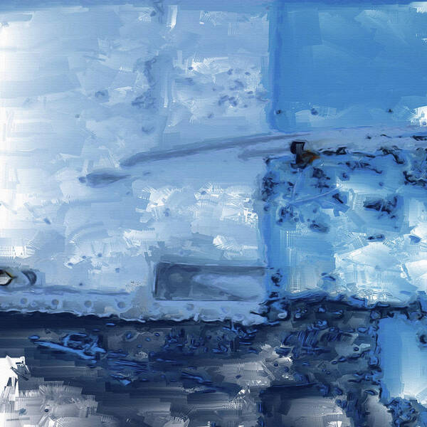 Water Art Print featuring the digital art Quite Blue by Tom Druin