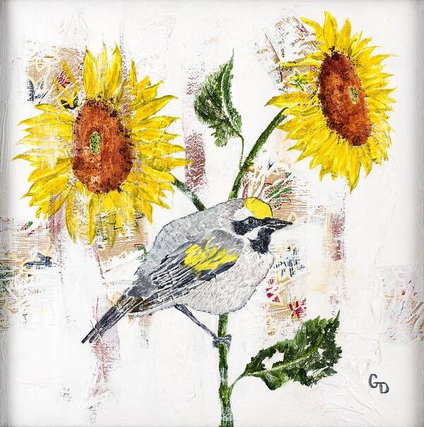Bird Art Print featuring the painting R U My Sunshine? by Georgia Donovan