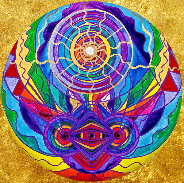Vibration Art Print featuring the painting Raise Your Vibration by Teal Eye Print Store