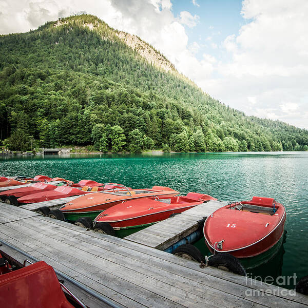 1x1 Art Print featuring the photograph Ready For A Boat Trip by Hannes Cmarits