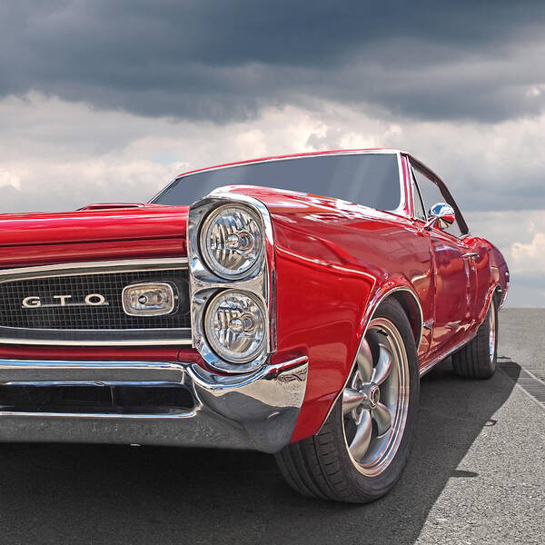 Pontiac Art Print featuring the photograph Red GTO by Gill Billington