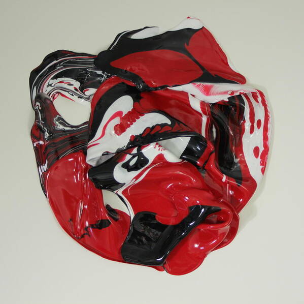 Red Art Print featuring the painting Red Singularity 4 by Madeleine Arnett