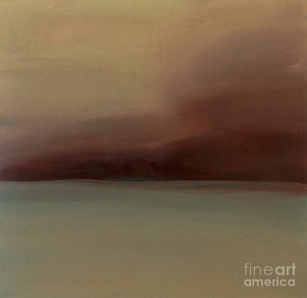 Landscape Art Print featuring the painting Red Sky by Michelle Abrams