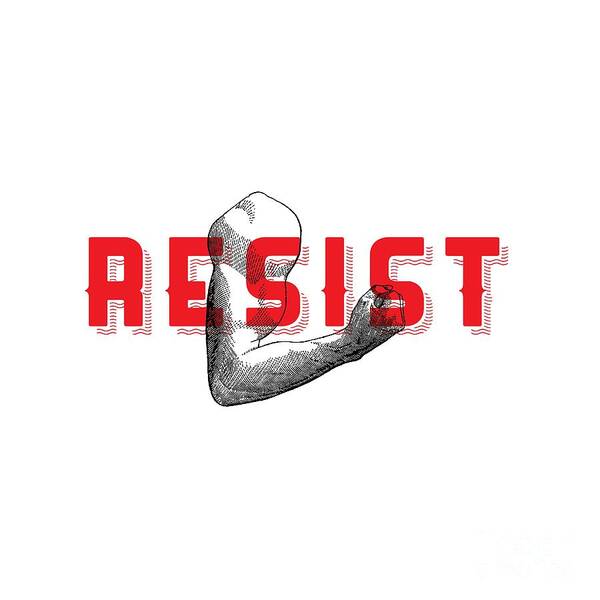 Resist Art Print featuring the photograph Reisist Arm Tee by Edward Fielding