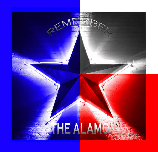 Texas Art Print featuring the photograph Remember The Alamo by Robert J Sadler