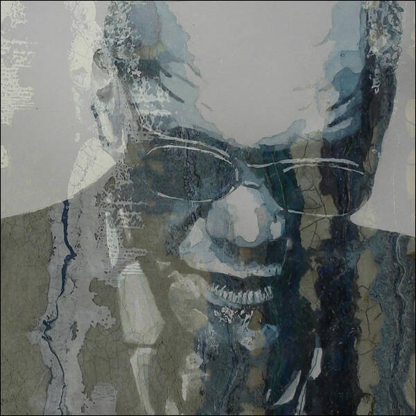 Ray Charles Art Print featuring the mixed media Retro / Ray Charles by Paul Lovering