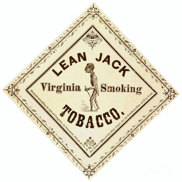 Retro Tobacco Label 1867 A Art Print featuring the photograph Retro Tobacco Label 1867 a by Padre Art