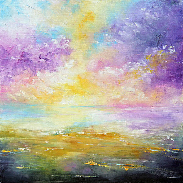 Sunrise Art Print featuring the painting Rising Joy by Meaghan Troup