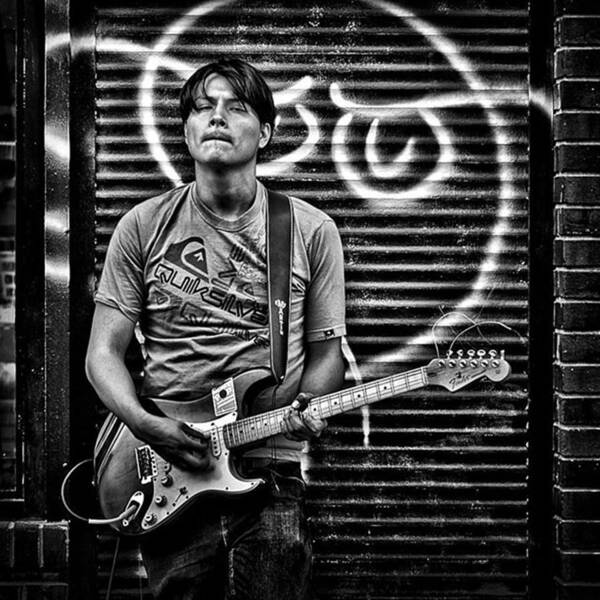 Toronto Art Print featuring the photograph Rock & Roll.
street Musician In by Brian Carson
