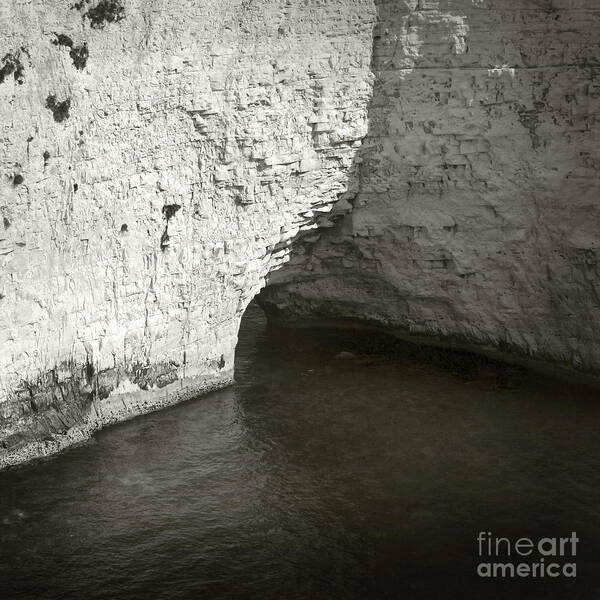 White Art Print featuring the photograph Rock and Water by Sebastian Mathews Szewczyk