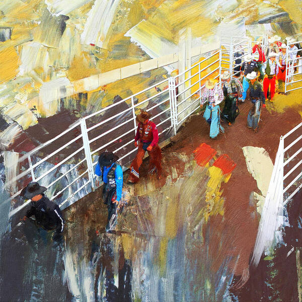 Rodeo Art Print featuring the painting Rodeo 41 by Maryam Mughal