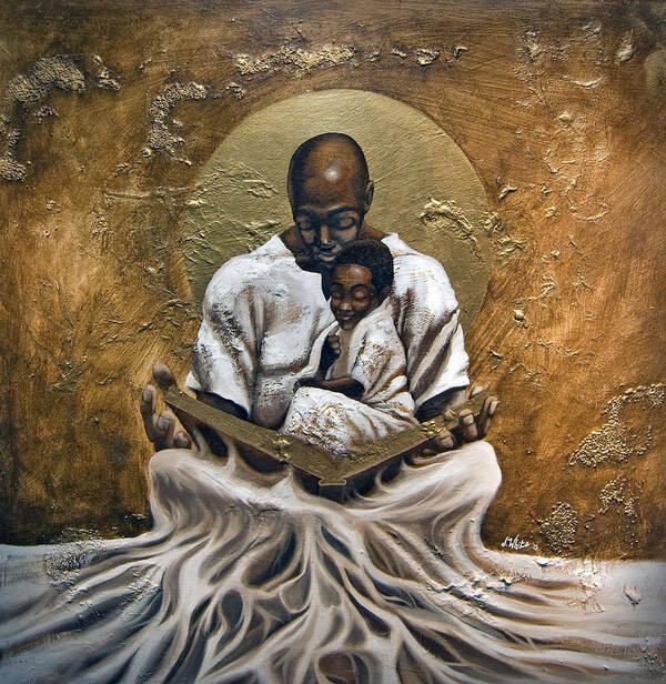 Roots Art Print featuring the painting Rooted Foundation by Jerome White