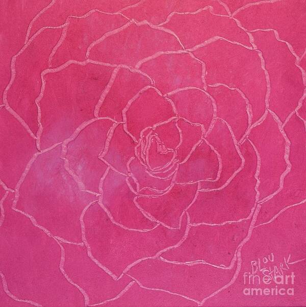 Barrieloustark Art Print featuring the painting Rose Study by Barrie Stark