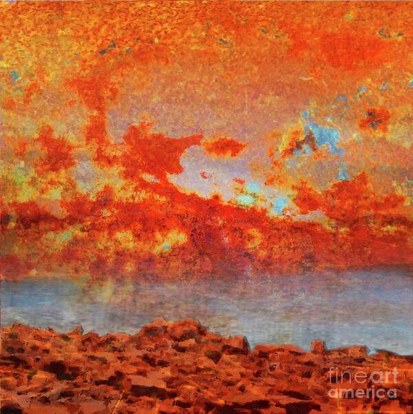Rusted Glory Art Print featuring the painting Rusted Glory 320 by Desiree Paquette