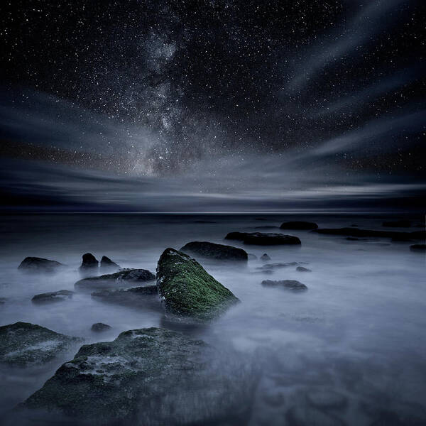 Night Art Print featuring the photograph Shades of Yesterday by Jorge Maia