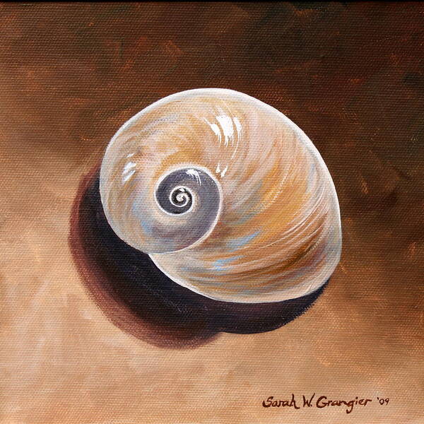 Shell Painting Art Print featuring the painting Shell by Sarah Grangier