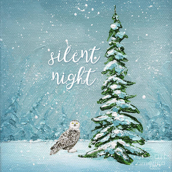 Winter Art Print featuring the painting Silent Night by Annie Troe