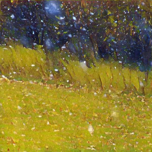 Snow Art Print featuring the photograph Snow in October #2 by Unhinged Artistry