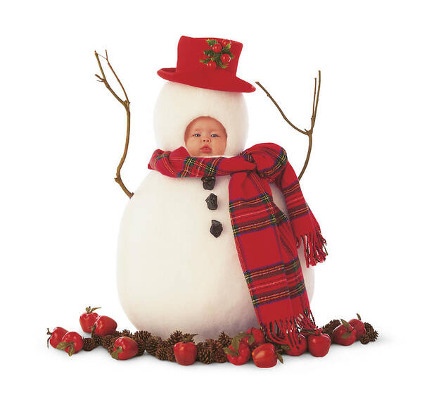 Holiday Art Print featuring the photograph Snowman by Anne Geddes