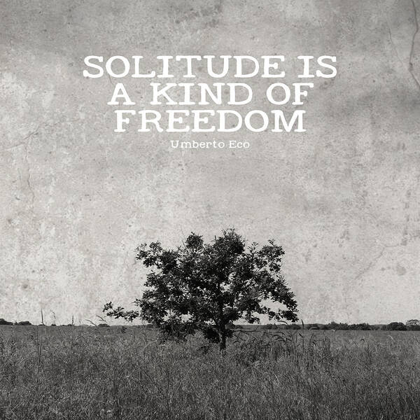 Solitude Art Print featuring the photograph Solitude is Freedom by Inspired Arts