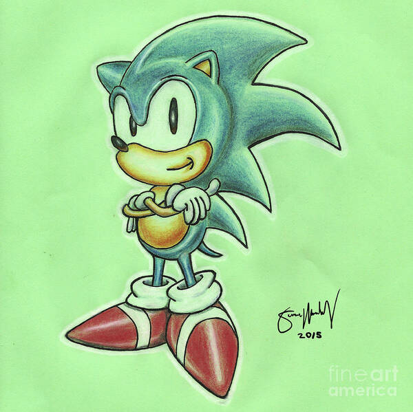 Sonic Art Print 