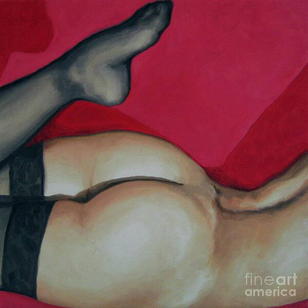 Noewi Art Print featuring the painting Spank Me by Jindra Noewi